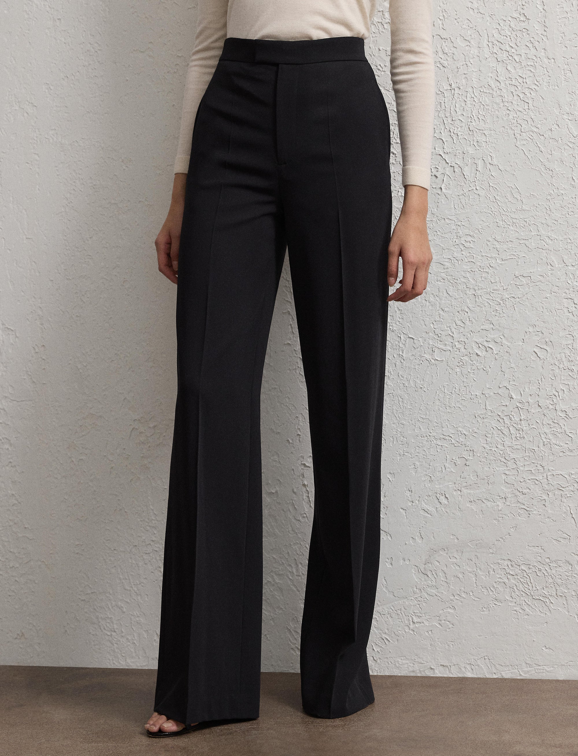 Pantalon Dean en gabardine de laine - Black