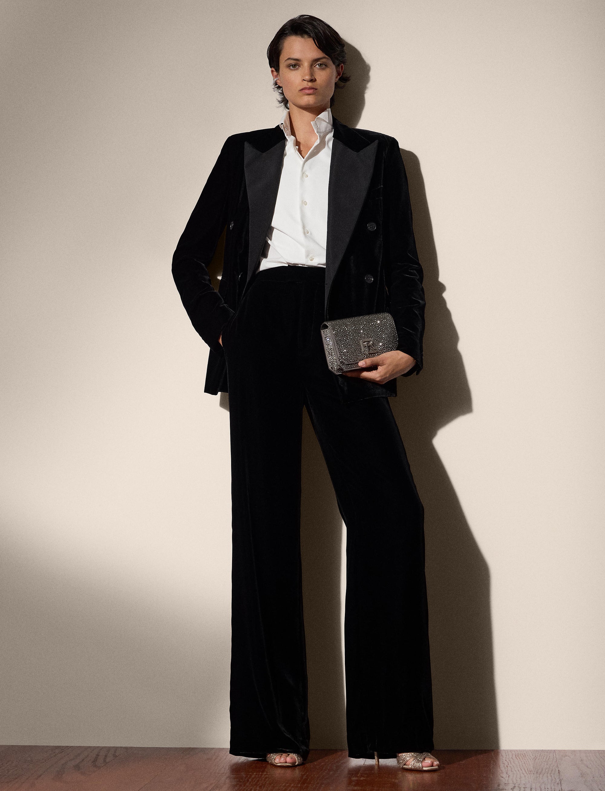 Veste Kent en velours - Black