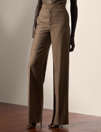 Dean wool trousers - Taupe