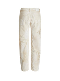 Aisling Relaxed Denim Jeans - Lux Cream
