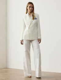 Cormac striped silk shirt - Cream