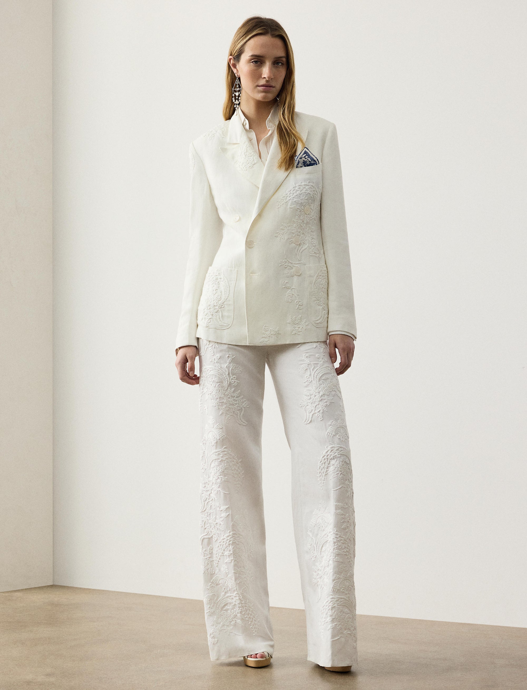 Cormac striped silk shirt - Cream