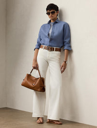 Chemise Adrien Relaxed Fit en lin - Cornflower