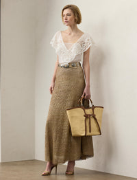 High-neck blouse - Cream