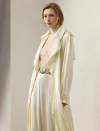 Twyla trench coat - Lux Cream