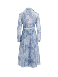 2pcs / NEW // BLUE MULTI DAY DRESS LONG SLEEVE ANIYAH
