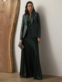 Veste Parker en cuir - Dark Racing Green