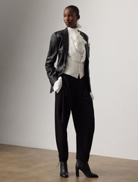 Veste Eli en cuir - Black