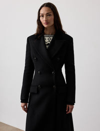 Manteau Anthony en laine - Black