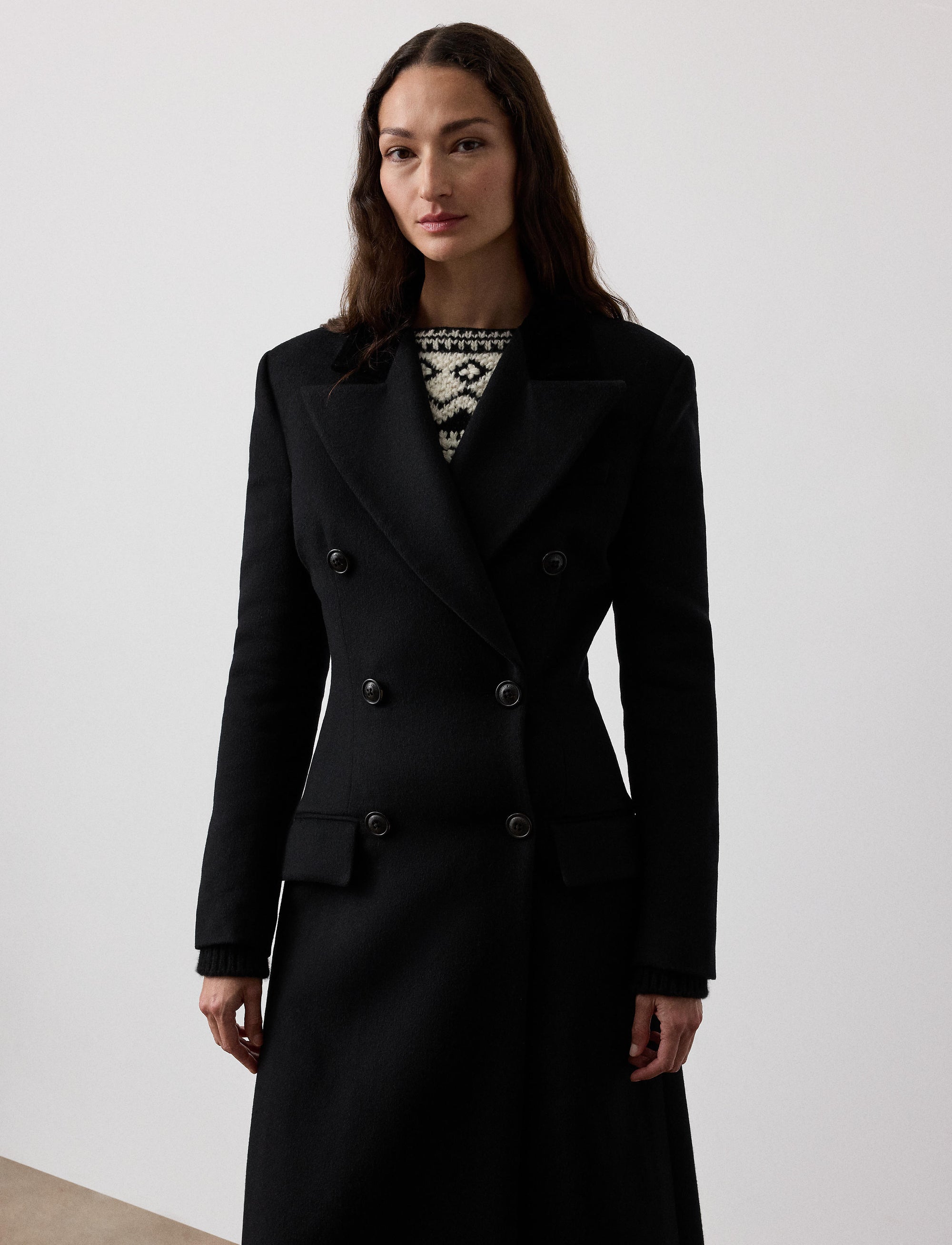 Manteau Anthony en laine - Black