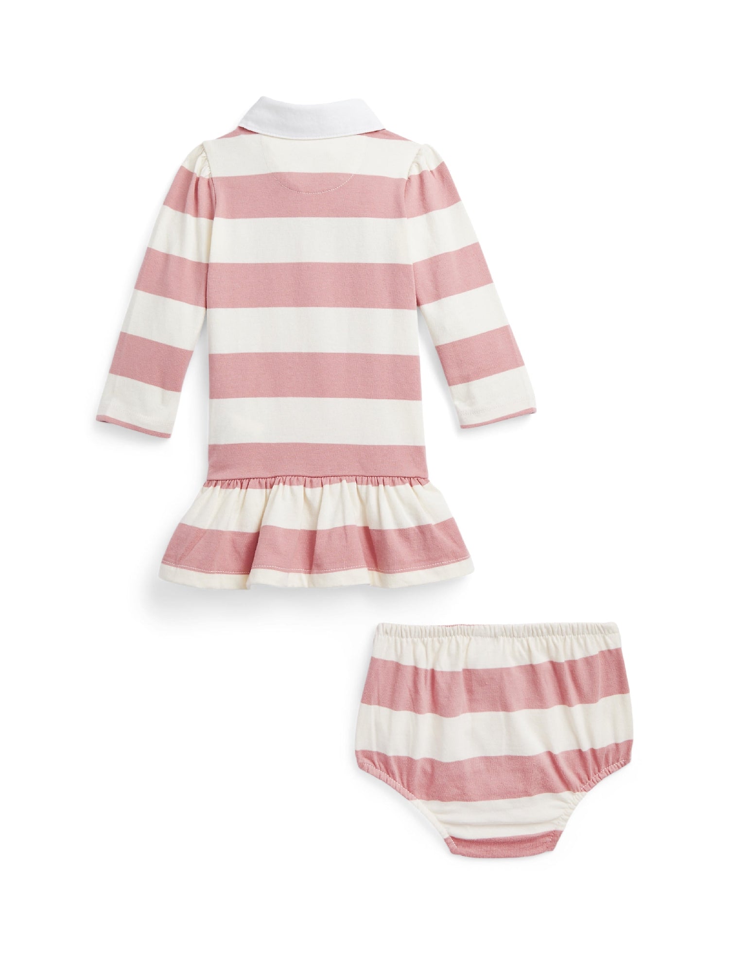 Robe rugby rayée et bloomer - Tickled Pink & Clubhouse Cream