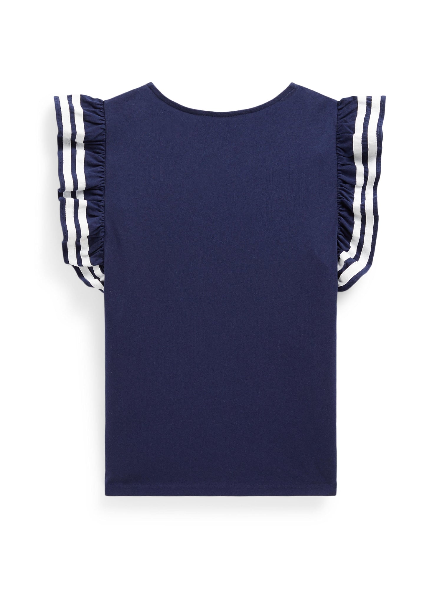 Ruffled sleeves top - Refined Navy