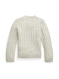 Pull torsadé en laine - Grey