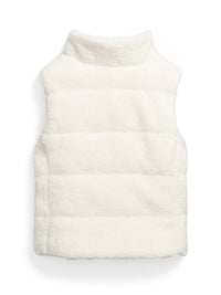 Gilet Teddy en molleton - Cream
