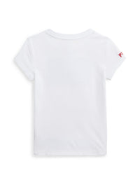 T-shirt drapeau en jersey de coton - White