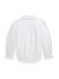 Chemise Oxford volantée - White