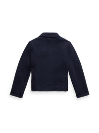 Blazer en maille double à logo - Navy