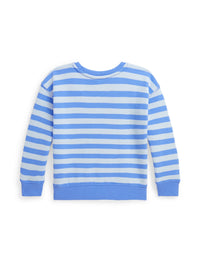 Sweat Polo Bear en coton éponge - Harbor Island Blue With Oxford Blue