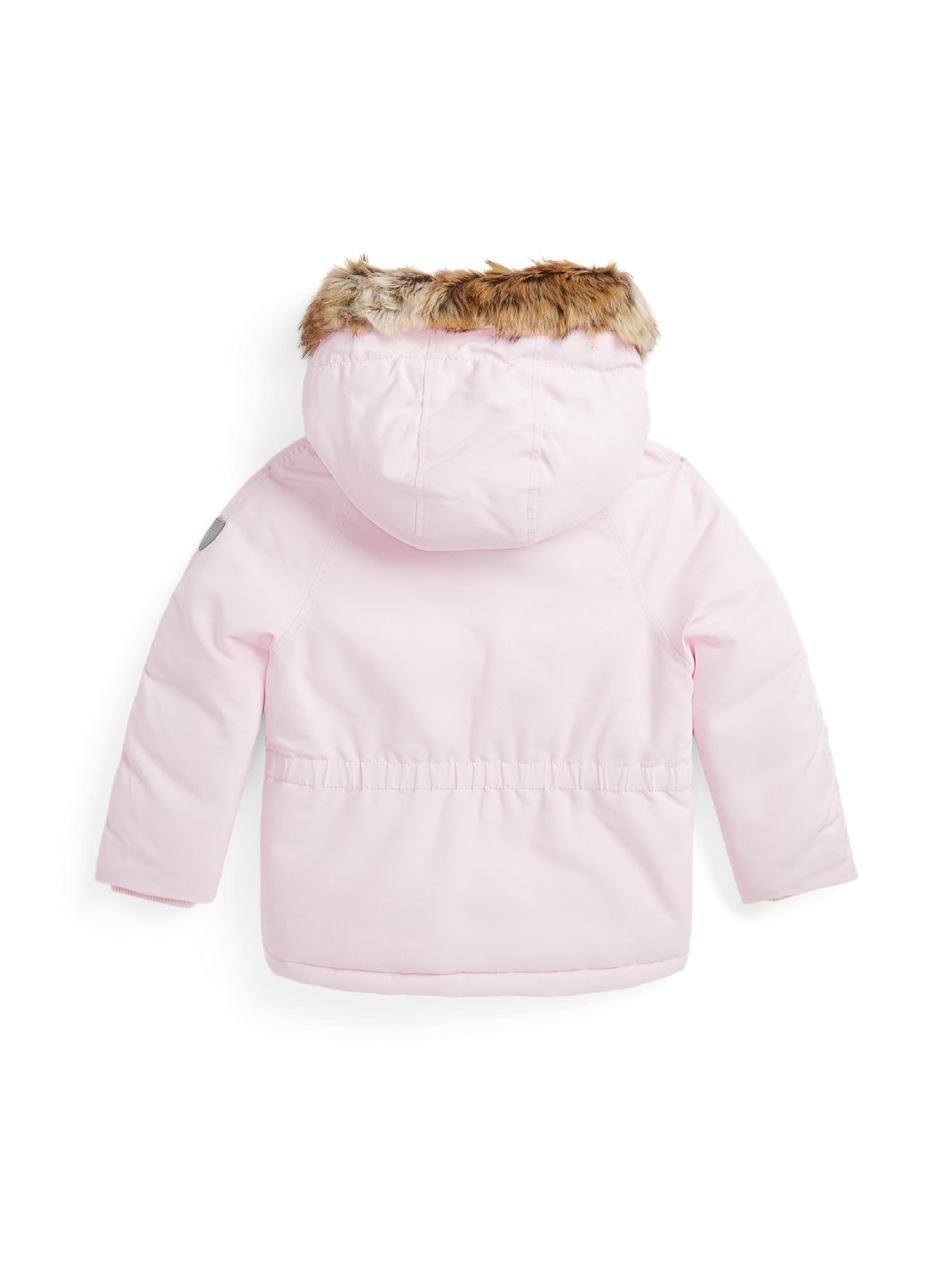 Faux fur down parka - Hint Of Pink