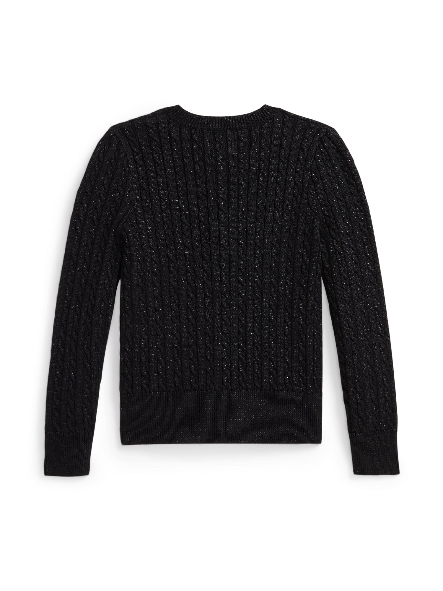 Cardigan métallisé à mini-torsades - Black