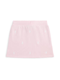 Jupe poney Polo en coton éponge - Hint Of Pink & White