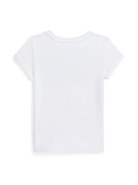T-shirt logo tropical en jersey  - White