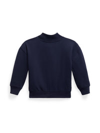 Sweat à écusson en molleton - Navy