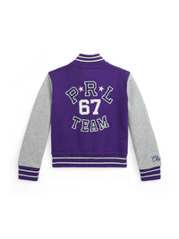 Veste de baseball en maille double - Opulent Purple