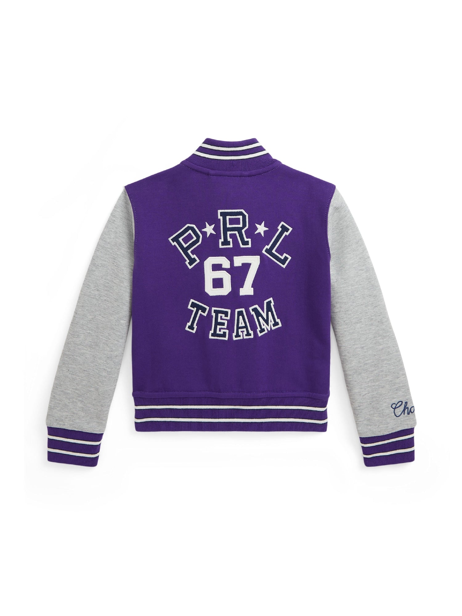 Veste de baseball en maille double - Opulent Purple
