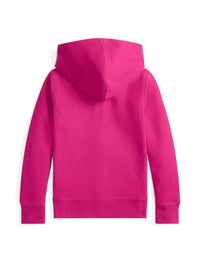 Sweat à capuche zippé en molleton - Preppy Pink