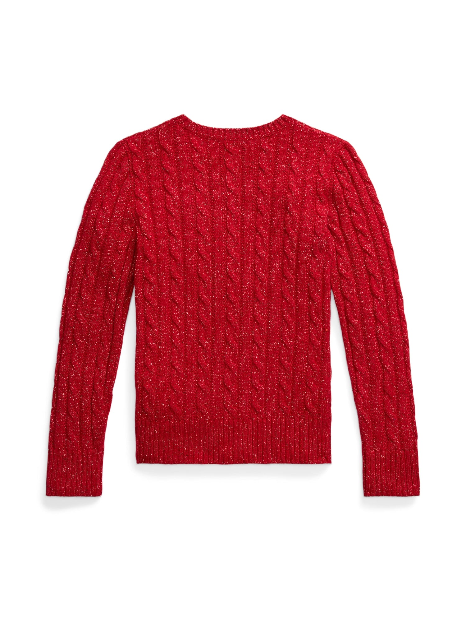 Pull torsadé en laine - Park Ave Red