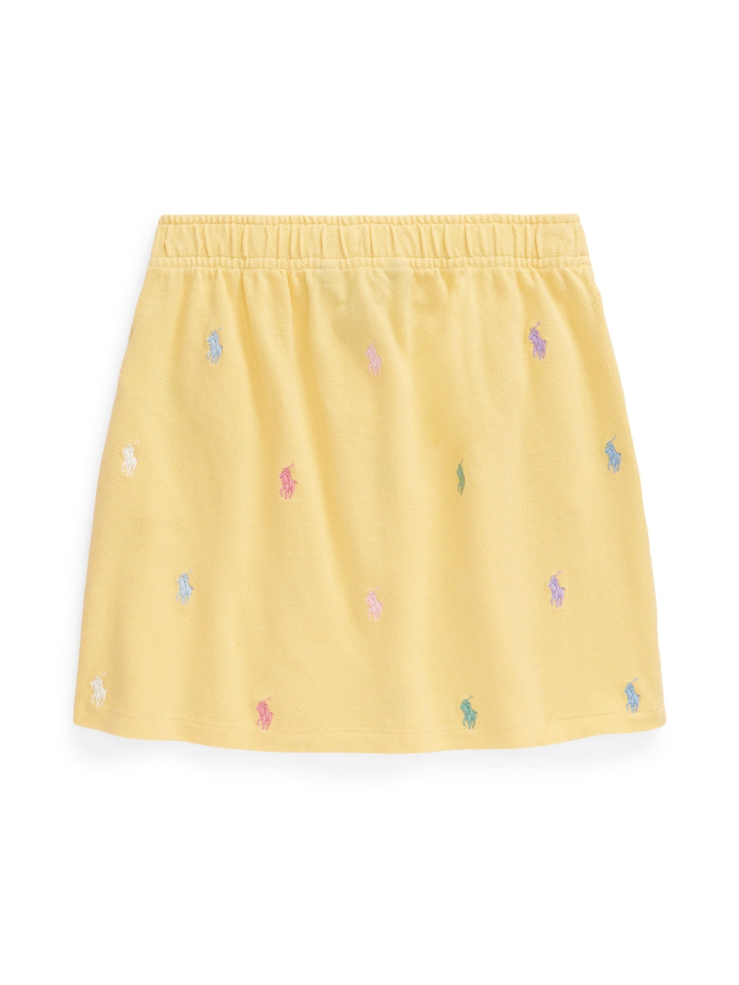 Polo pony skirt in piqué - Corn Yellow