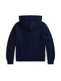 Sweat à capuche zippé en molleton - Newport Navy With College Pink
