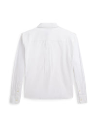 Chemise boxy en lin - White