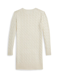 Twisted cotton jumper dress - Clubhouse Cream