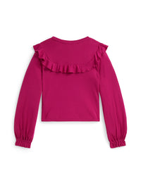 Top volanté en coton et modal - Preppy Pink