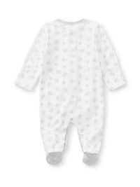 Grenouillère motifs ludiques en coton - Paper White & Multicolore