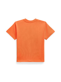 T-shirt col rond en jersey de coton - Flannel Orange