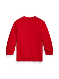 T-shirt à manches longues en jersey coton - Red