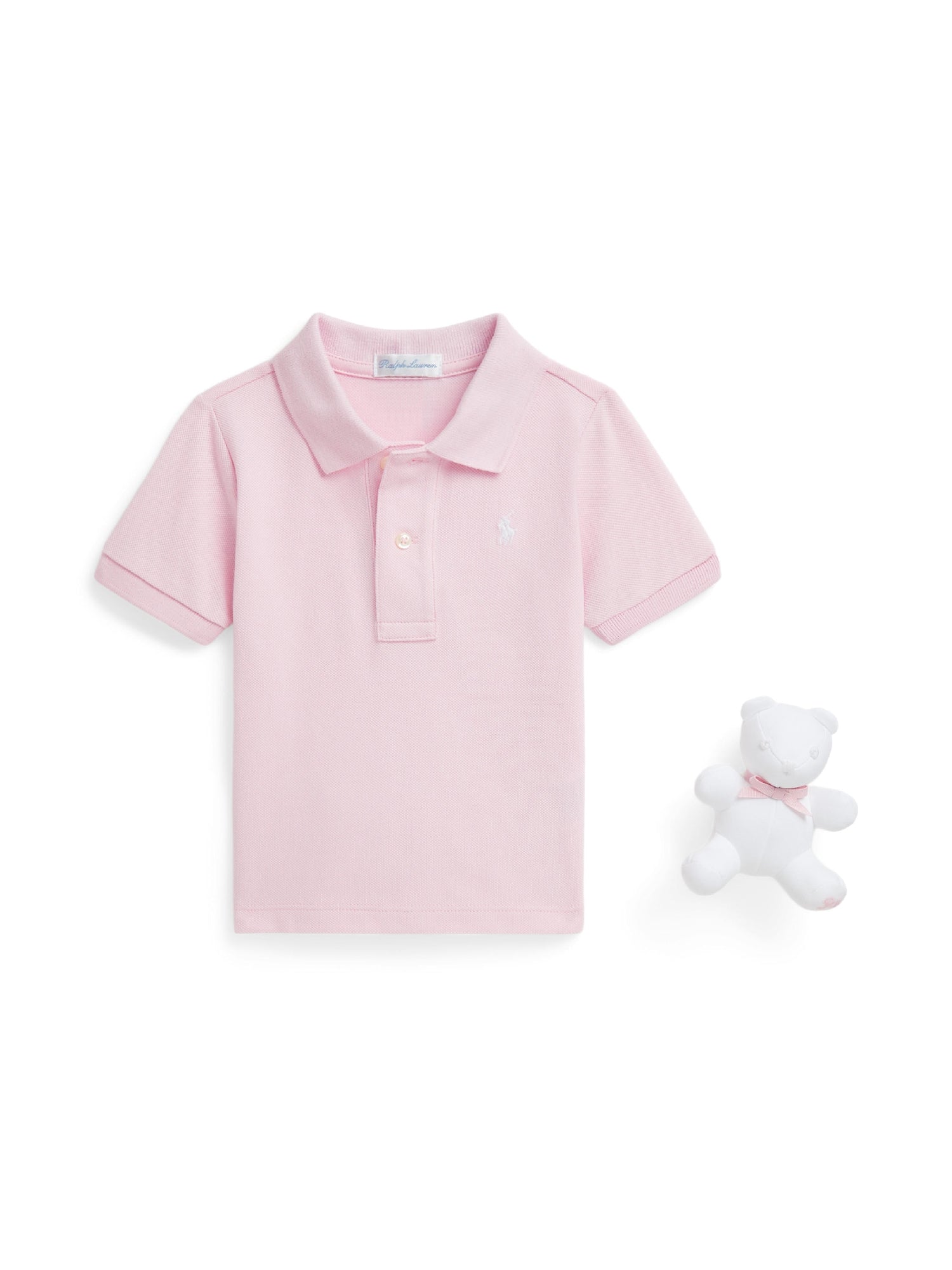 Coffret cadeau polo coton piqué ourson - Hint Of Pink