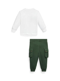 T-shirt motif camion et pantalon - Trophy Cream