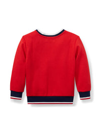 Double knit graphic sweatshirt - Very Red