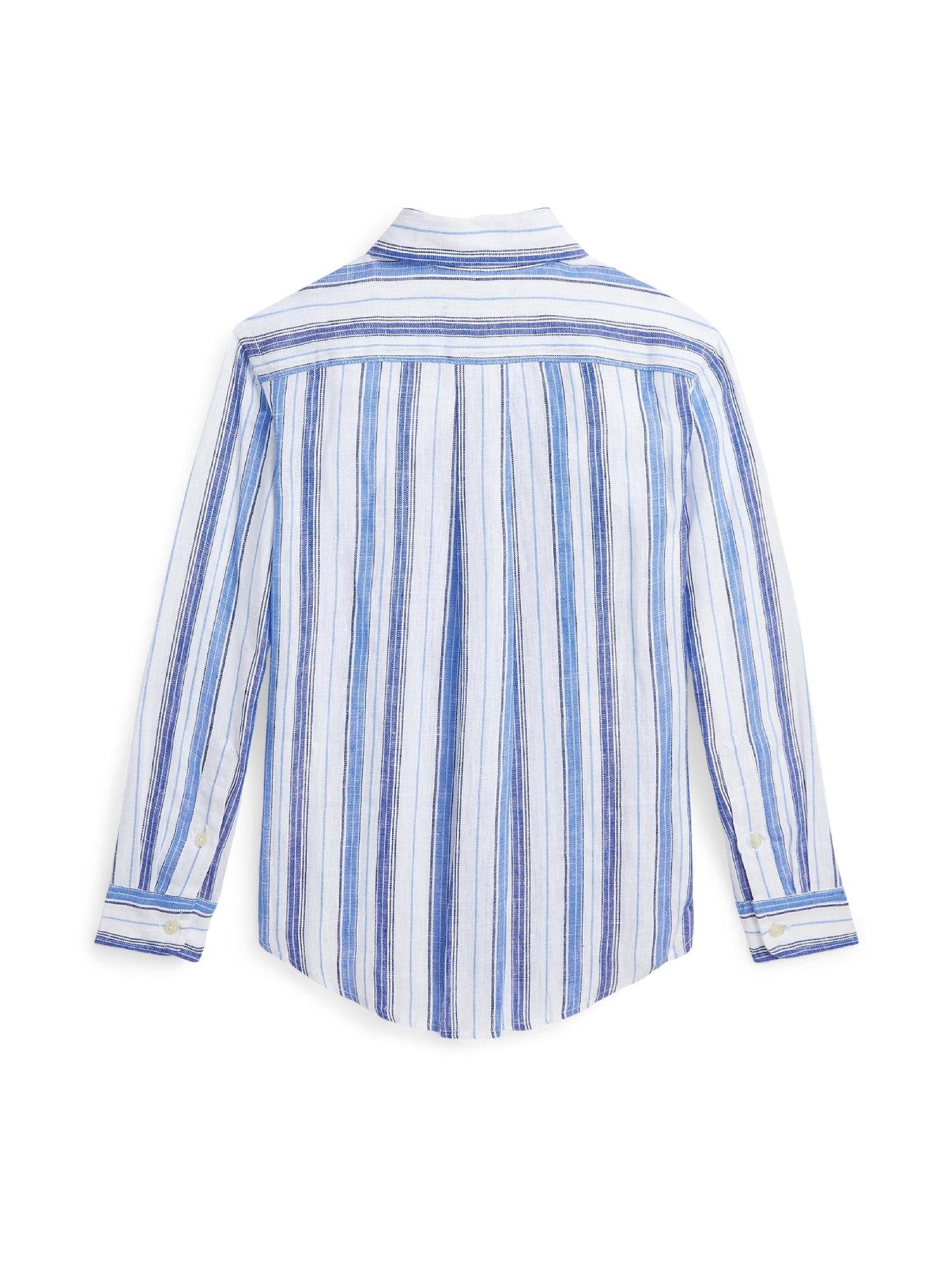 Chemise écossaise en lin - White, Blue & Multicolore