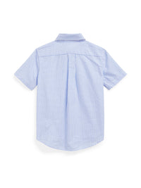 Chemise rayée à manches courtes  - Blue & White
