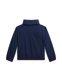 Storable water-repellent hooded jacket - Newport Navy