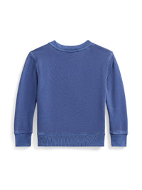 Cotton terry fleece sweatshirt - Light Navy
