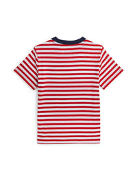 Striped nautical flag t-shirt in jersey - Red & White