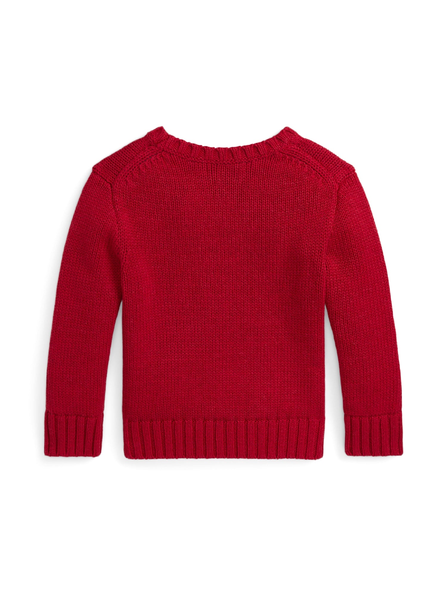 Round-neck Polo Bear jumper - Red Bear