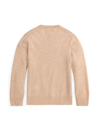 Pull col rond en laine - Oatmeal Heather