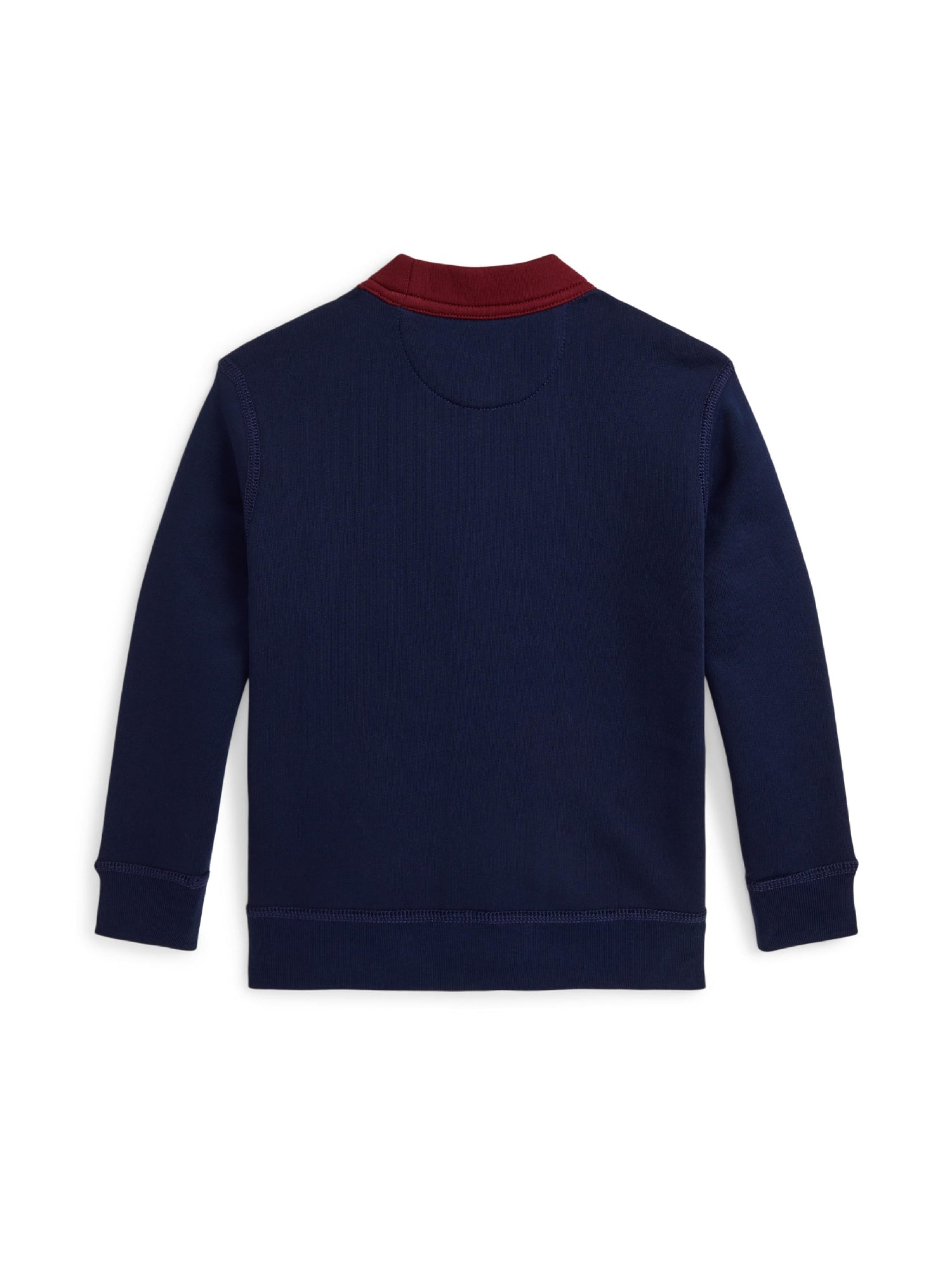 Cardigan universitaire col en V en molleton - Refined Navy